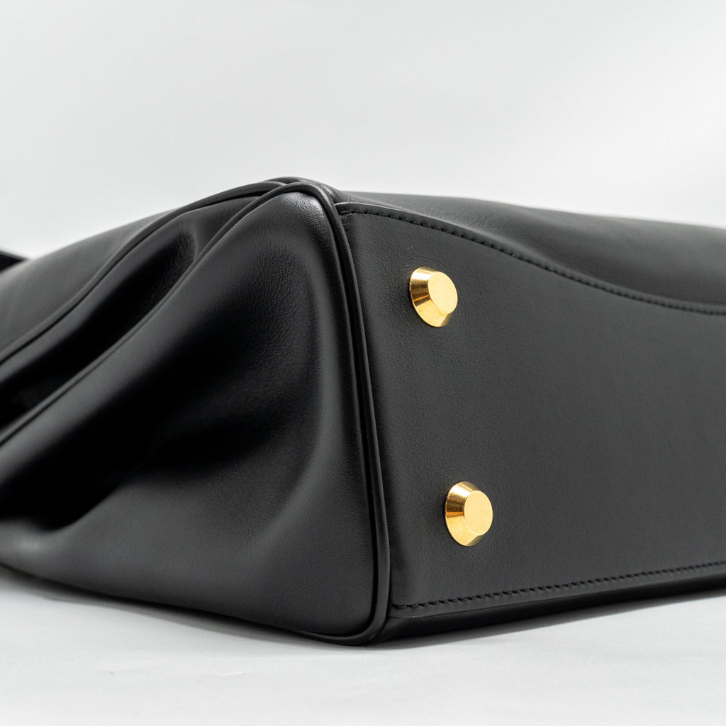 BALENCIAGA MEDIUM RODEO HANDBAG SMOOTH CALFSKIN BLACK GHW