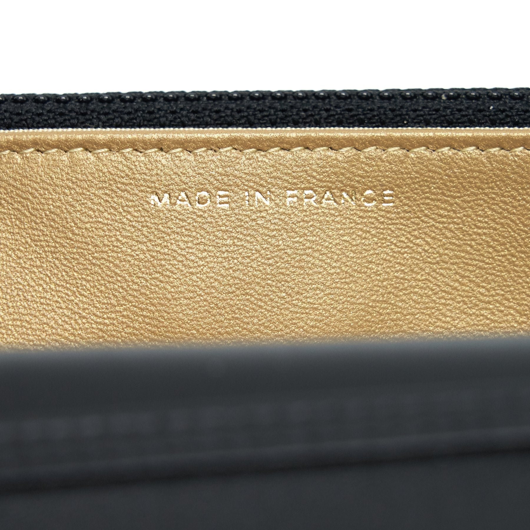 CHANEL 22C PEARL CRUSH WALLET ON CHAIN BLACK GHW (MICROCHIP)