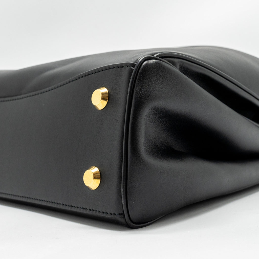 BALENCIAGA MEDIUM RODEO HANDBAG SMOOTH CALFSKIN BLACK GHW