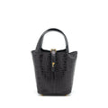 HERMES PICOTIN 18 LOCK BAG ALLIGATOR MATT BLACK GHW