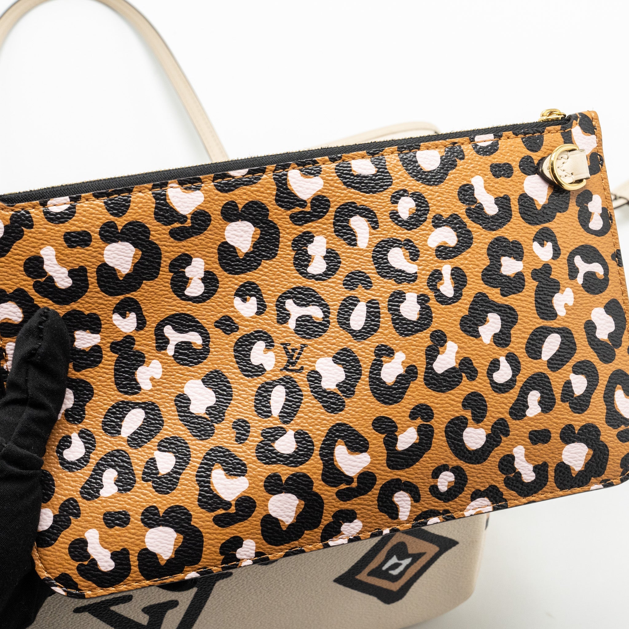 LOUIS VUITTON NEVERFULL MM WILD AT HEART EMPREINTE CREAM GHW