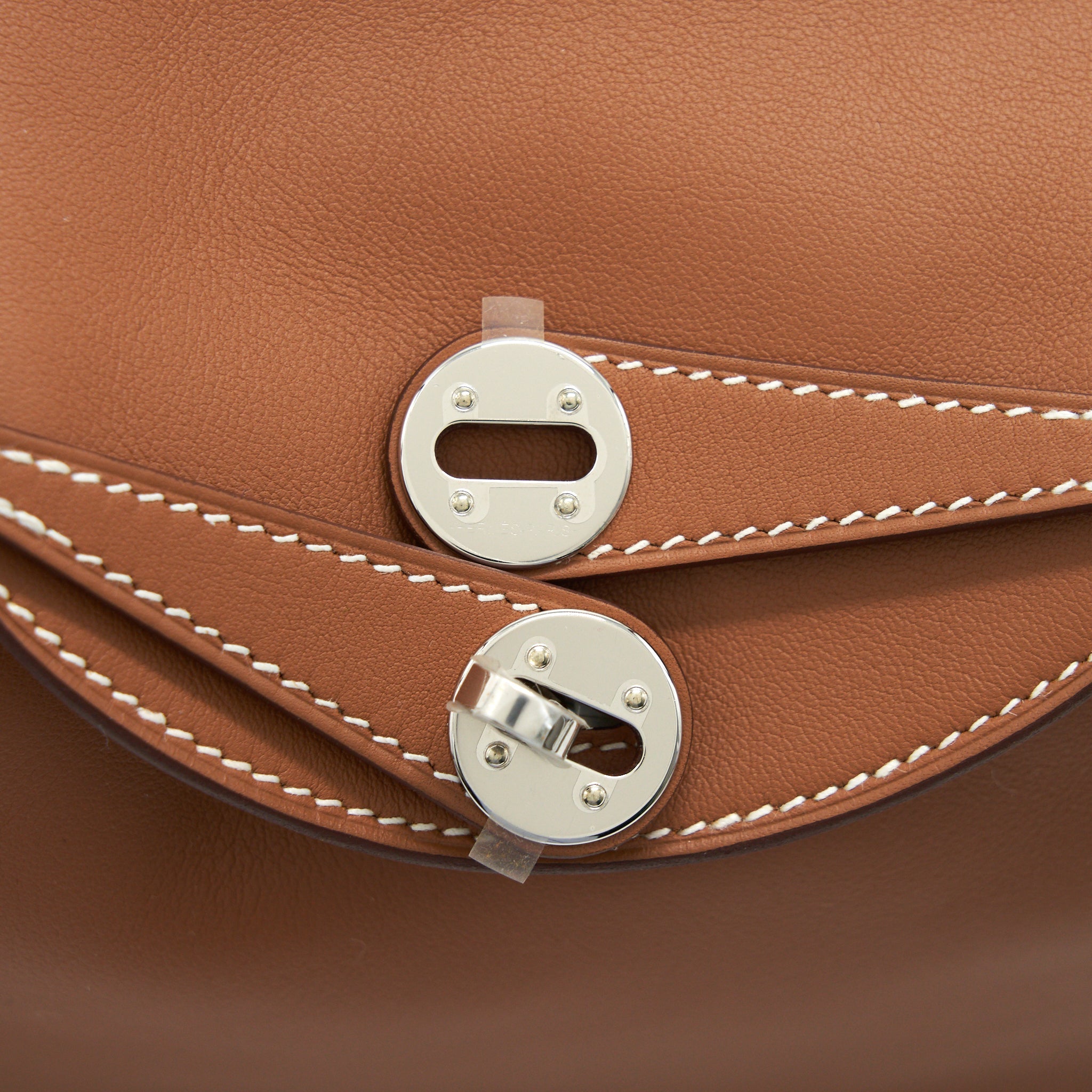 HERMES MINI LINDY SWIFT LEATHER GOLD/ JAUNE AMBRE WITH SHW