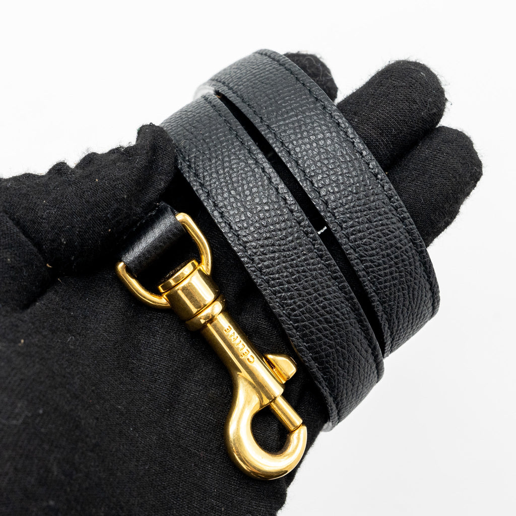 CELINE MINI BELT BAG GRAINED CALFSKIN BLACK GHW