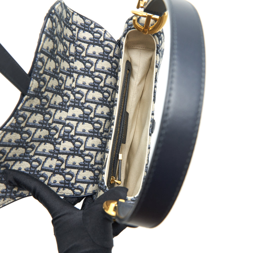DIOR MEDIUM SADDLE BAG OBLIQUE GHW