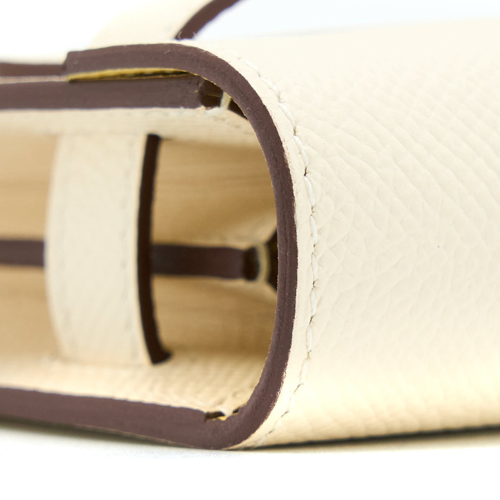 HERMES KELLY TO GO EPSOM NATA/JAUNE POUSSIN SHW