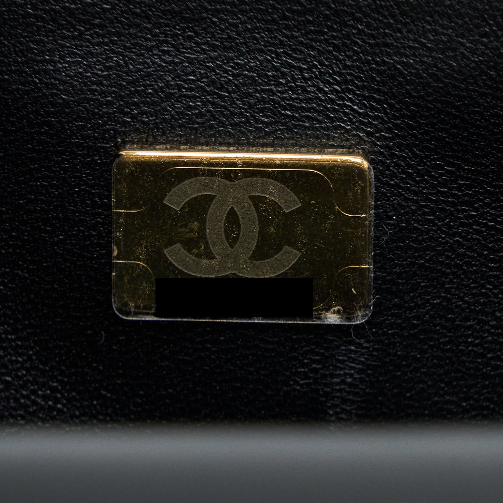 CHANEL MINI RECTANGULAR FLAP BAG LAMBSKIN BLACK LGHW (MICROCHIP)