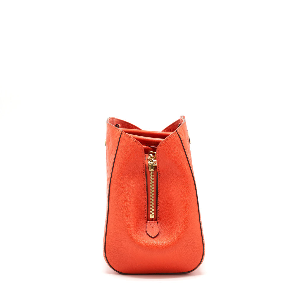 LOUIS VUITTON MONTAIGNE MM ORANGE MONOGRAM EMPREINTE YEAR 2015
