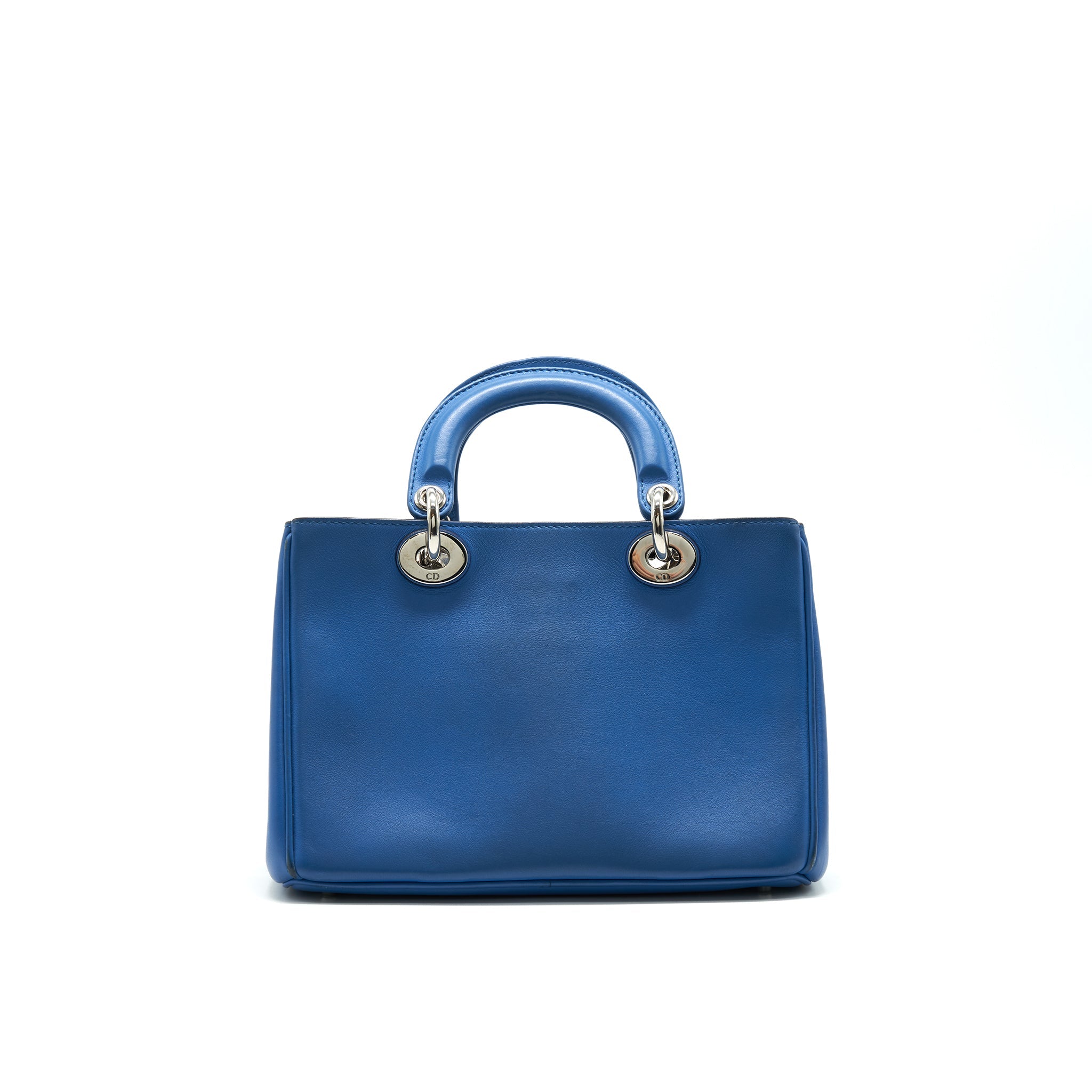 DIOR MINI DIORISSIMO BAG BLUE/ BROWN WITH SHW