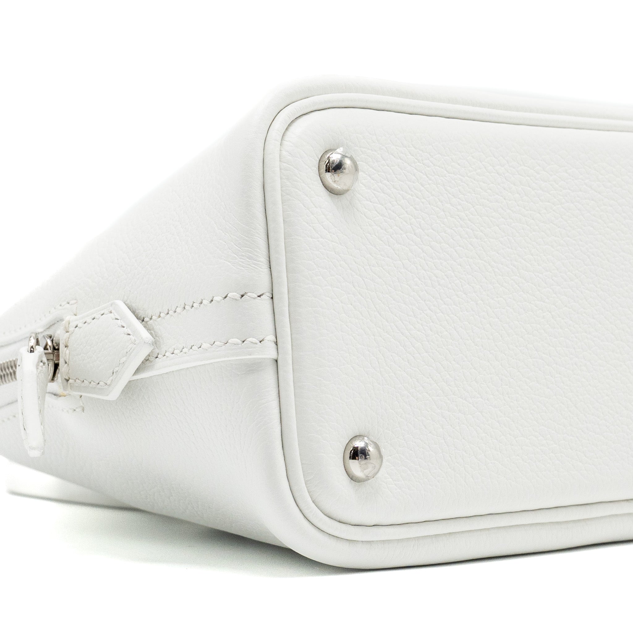 HERMES MINI BOLIDE EVERCOLOR NEW WHITE SHW