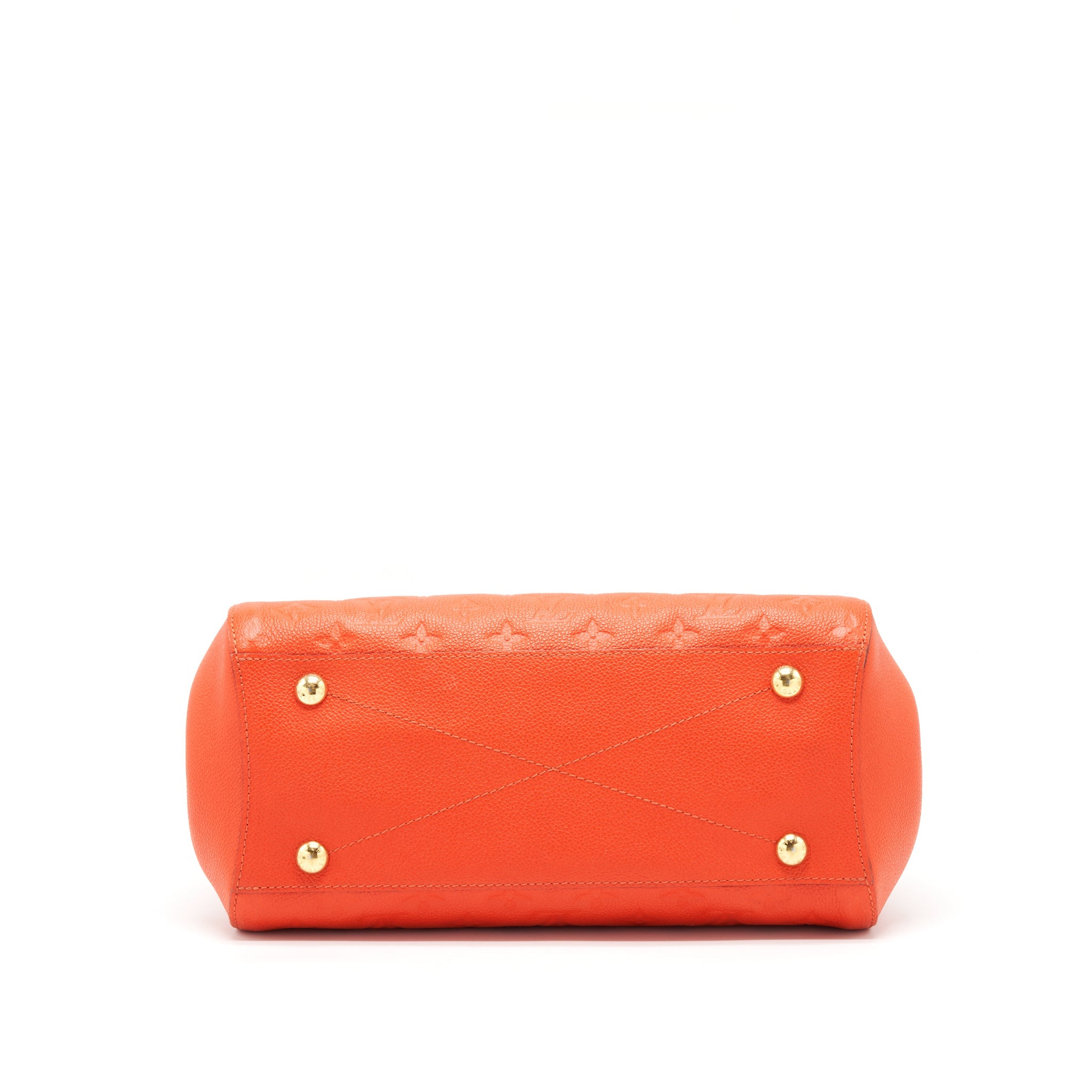 LOUIS VUITTON MONTAIGNE MM ORANGE MONOGRAM EMPREINTE YEAR 2015