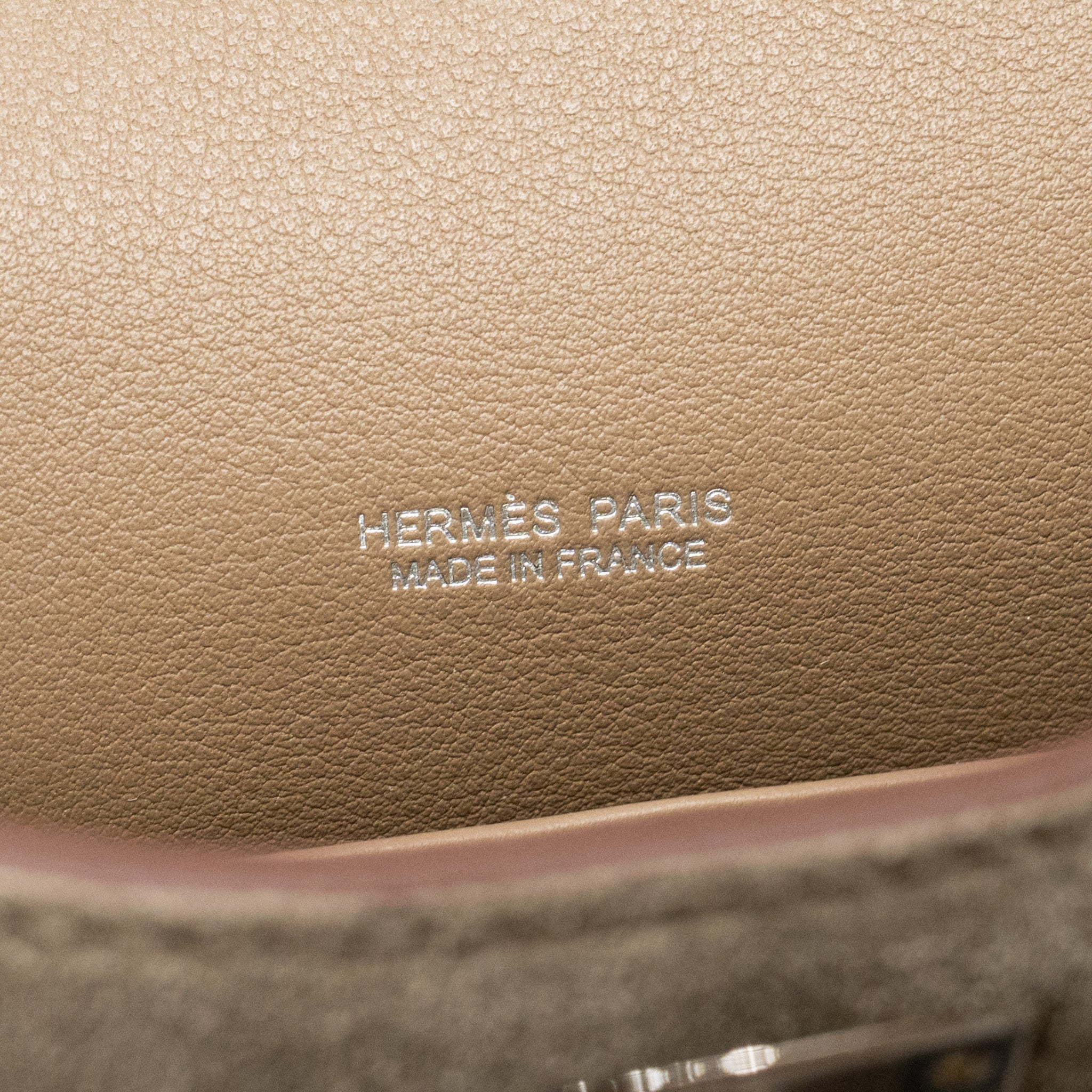 HERMES MINI KELLY PLUCH GRIZZLY/SWIFT/MOUTON MERINOS GRIS CAILLOU/ECRU/ETOUPE SHW