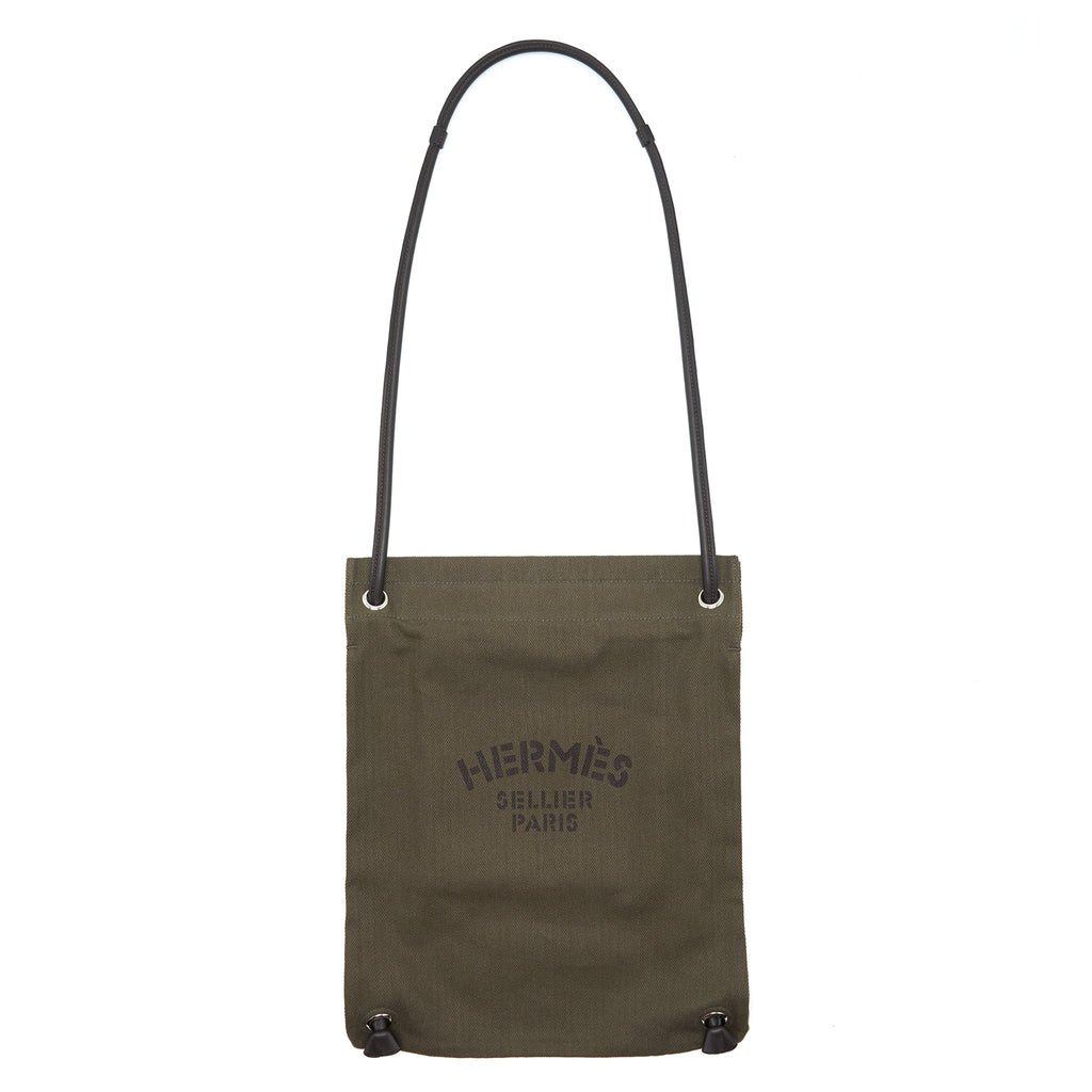HERMES MALINE BAG KAKI/EBENE