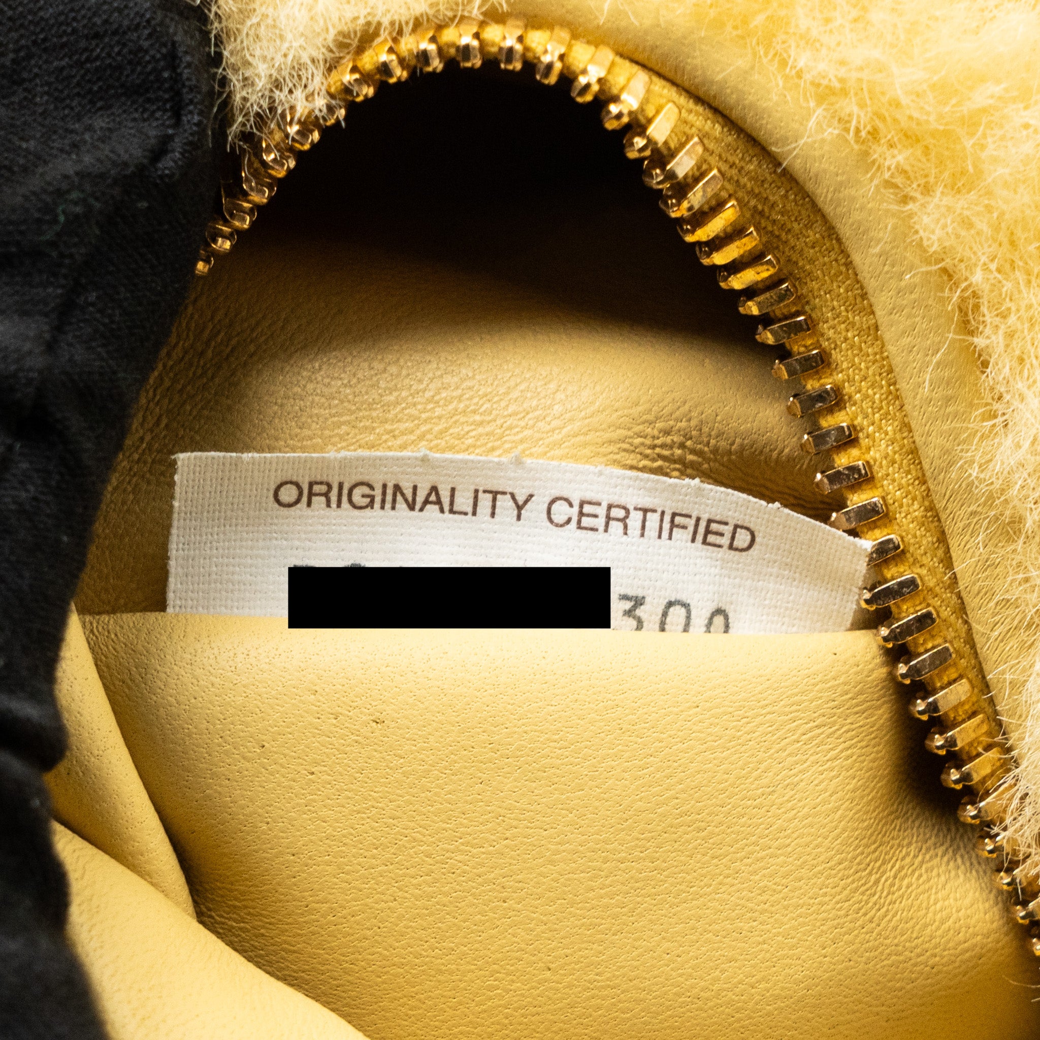 BOTTEGA VENETA MINI JODIE TEDDY SHEARLING LIGHT YELLOW