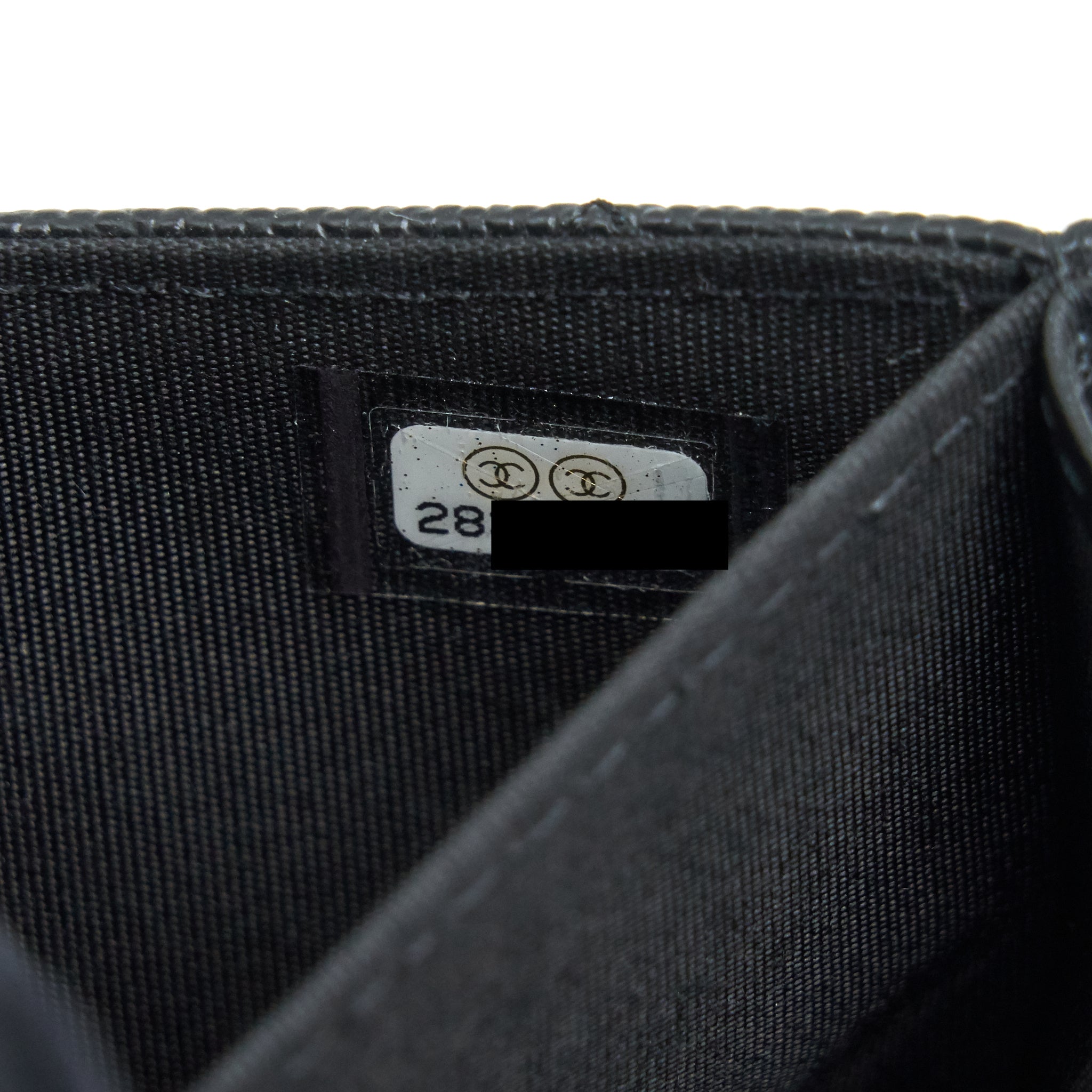 CHANEL FILIGREE FLAP CARD HOLDER CAVIAR BLACK GHW