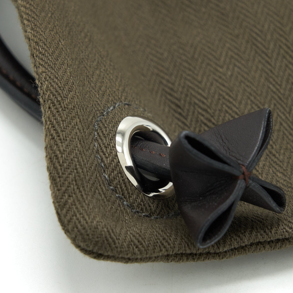 HERMES MALINE BAG KAKI/EBENE