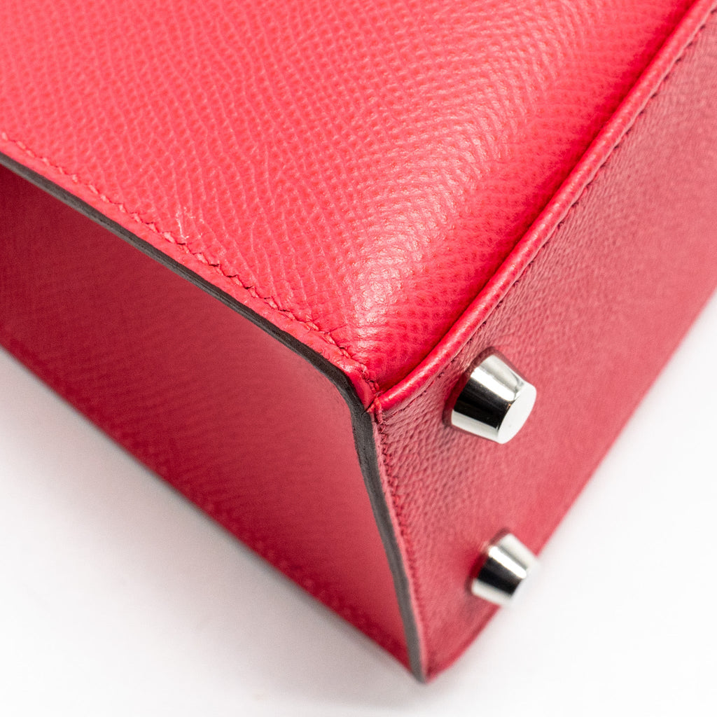 HERMES KELLY 25 SELLIER EPSOM ROSE EXTREME SHW