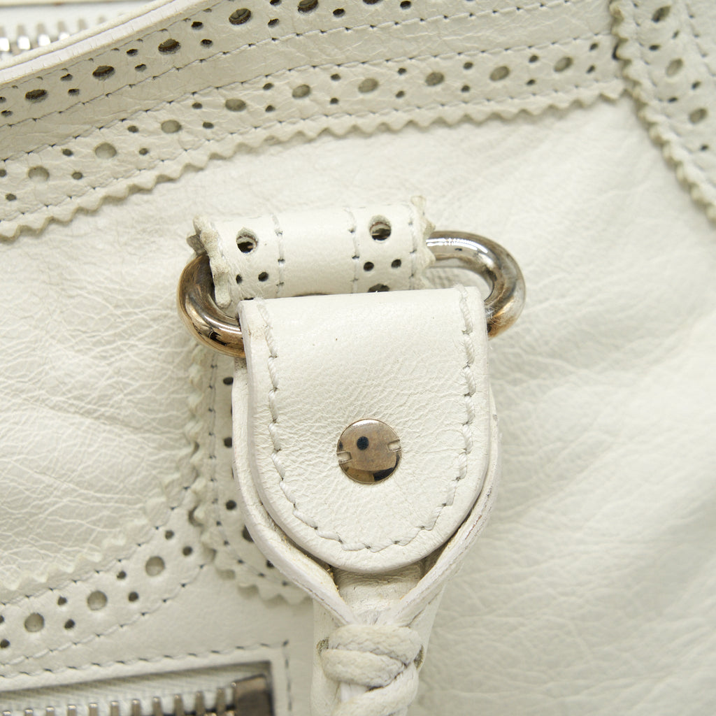 BALENCIAGA GIANT CITY BAG WHITE SHW