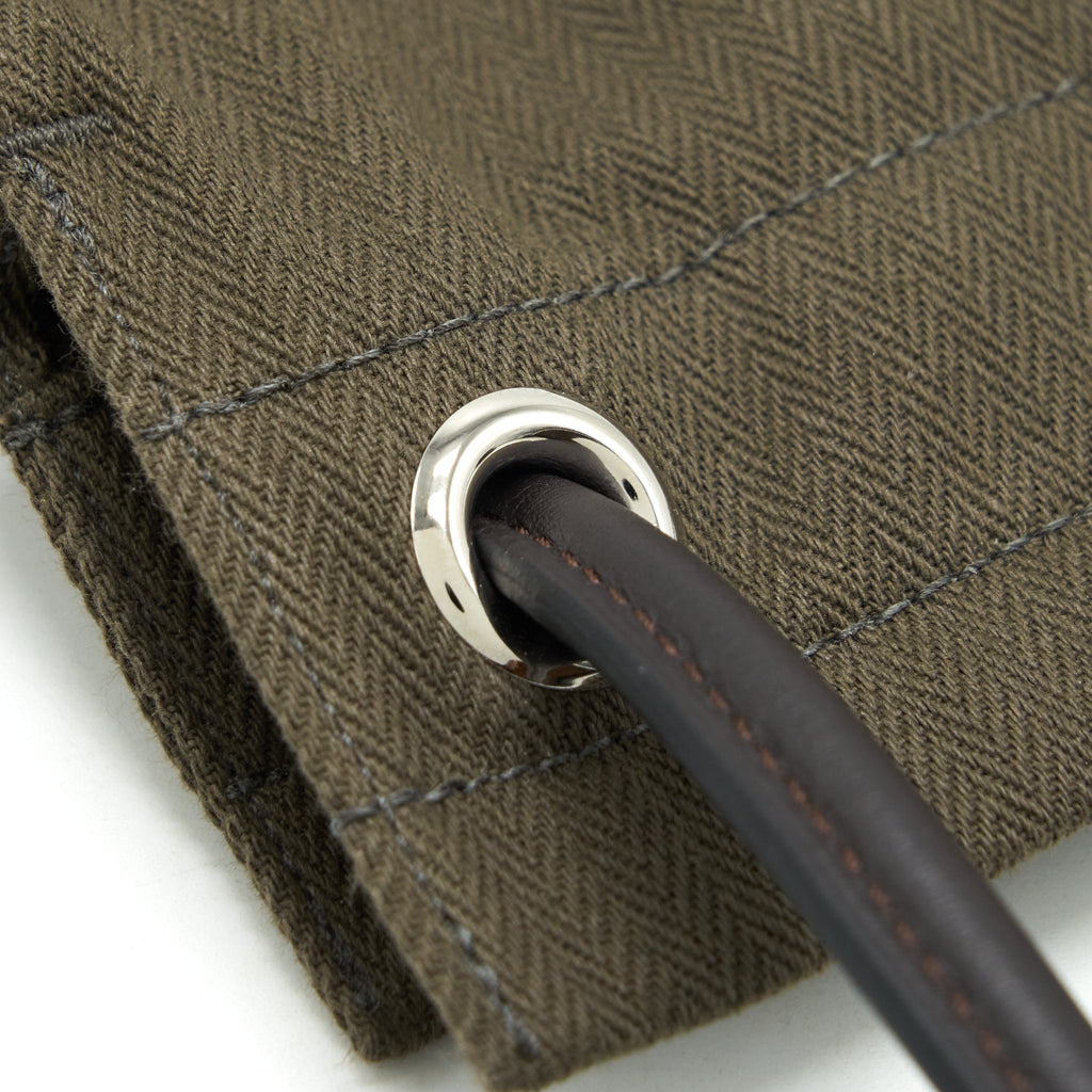 HERMES MALINE BAG KAKI/EBENE