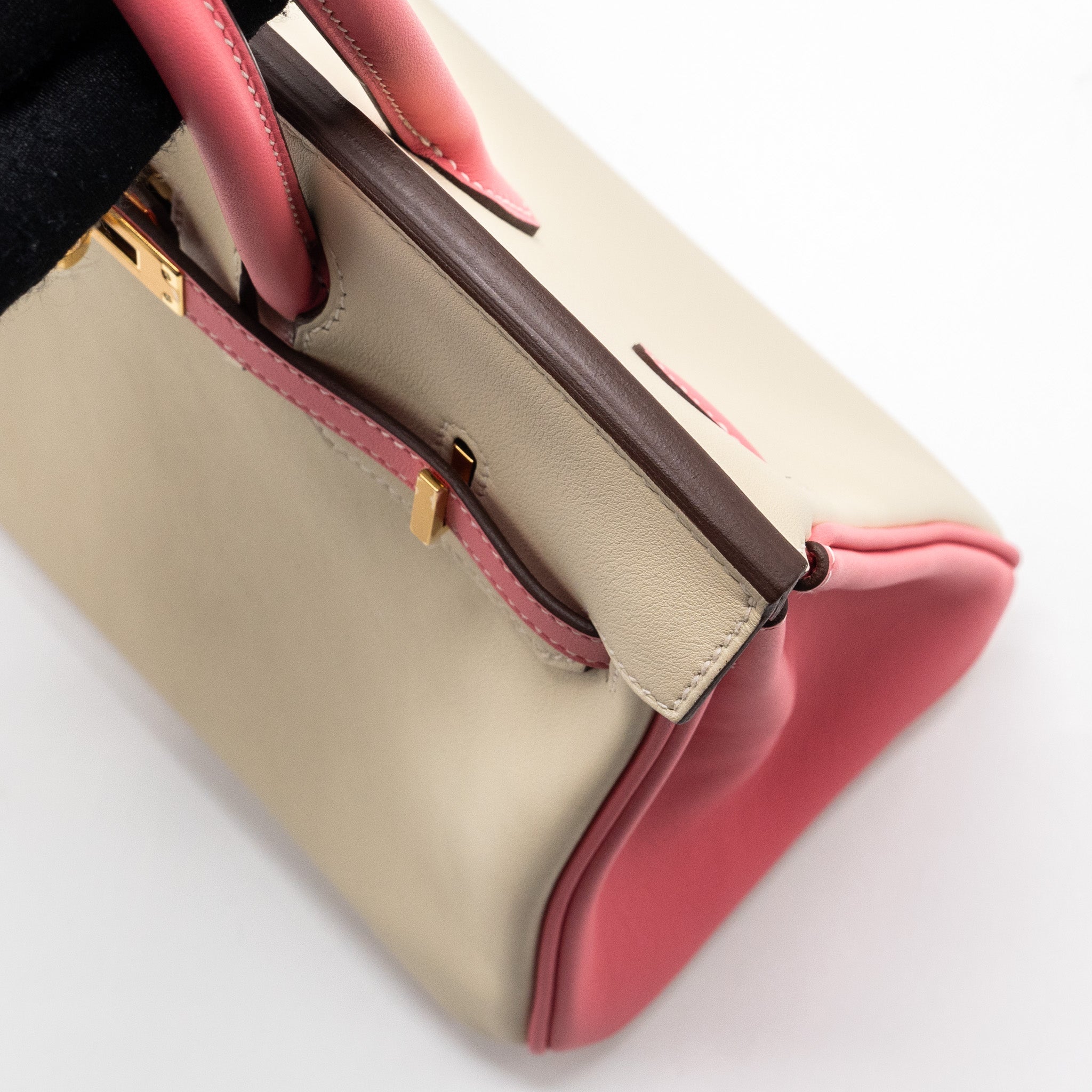 HERMES BIRKIN 25 SPECIAL ORDER SWIFT CRAIE/ROSE AZALEE GHW