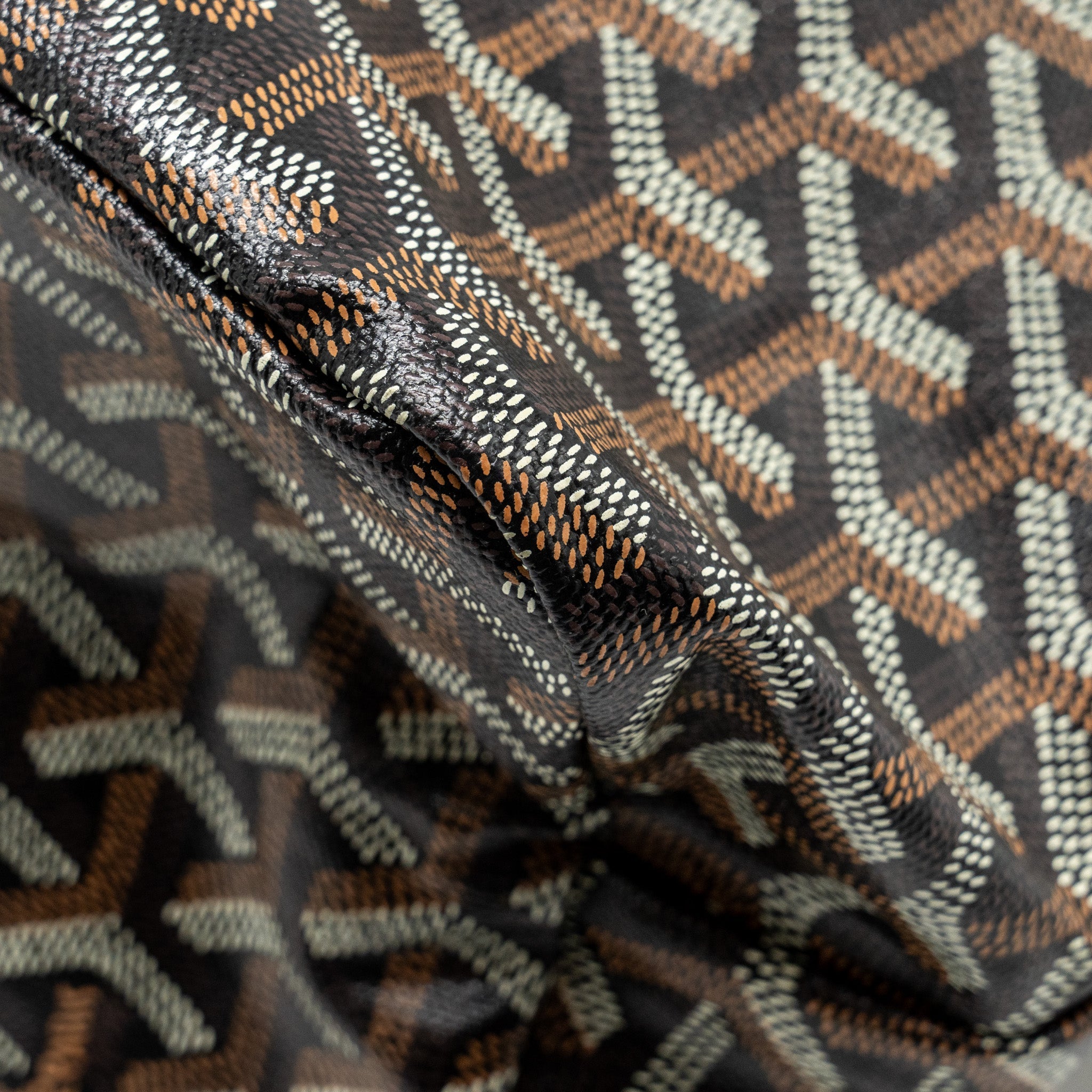 GOYARD BOHEME HOBO BAG GOYARDINE CANVAS/CALFSKIN BLACK SHW