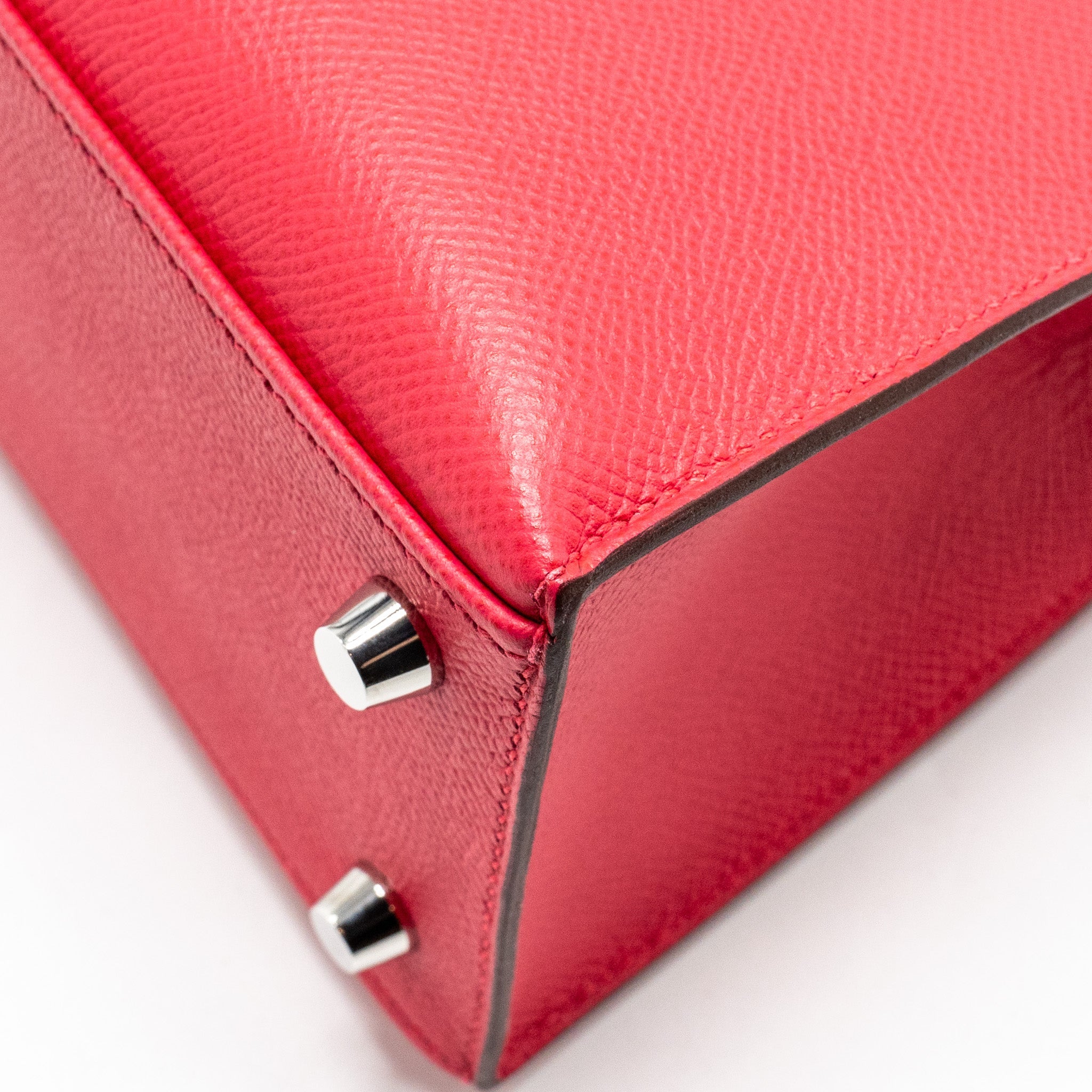 HERMES KELLY 25 SELLIER EPSOM ROSE EXTREME SHW