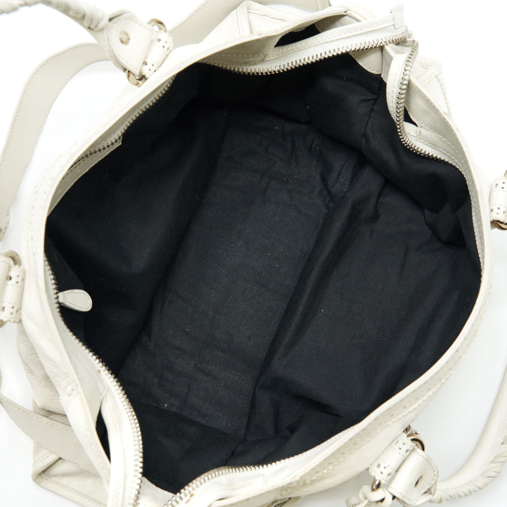 BALENCIAGA GIANT CITY BAG WHITE SHW