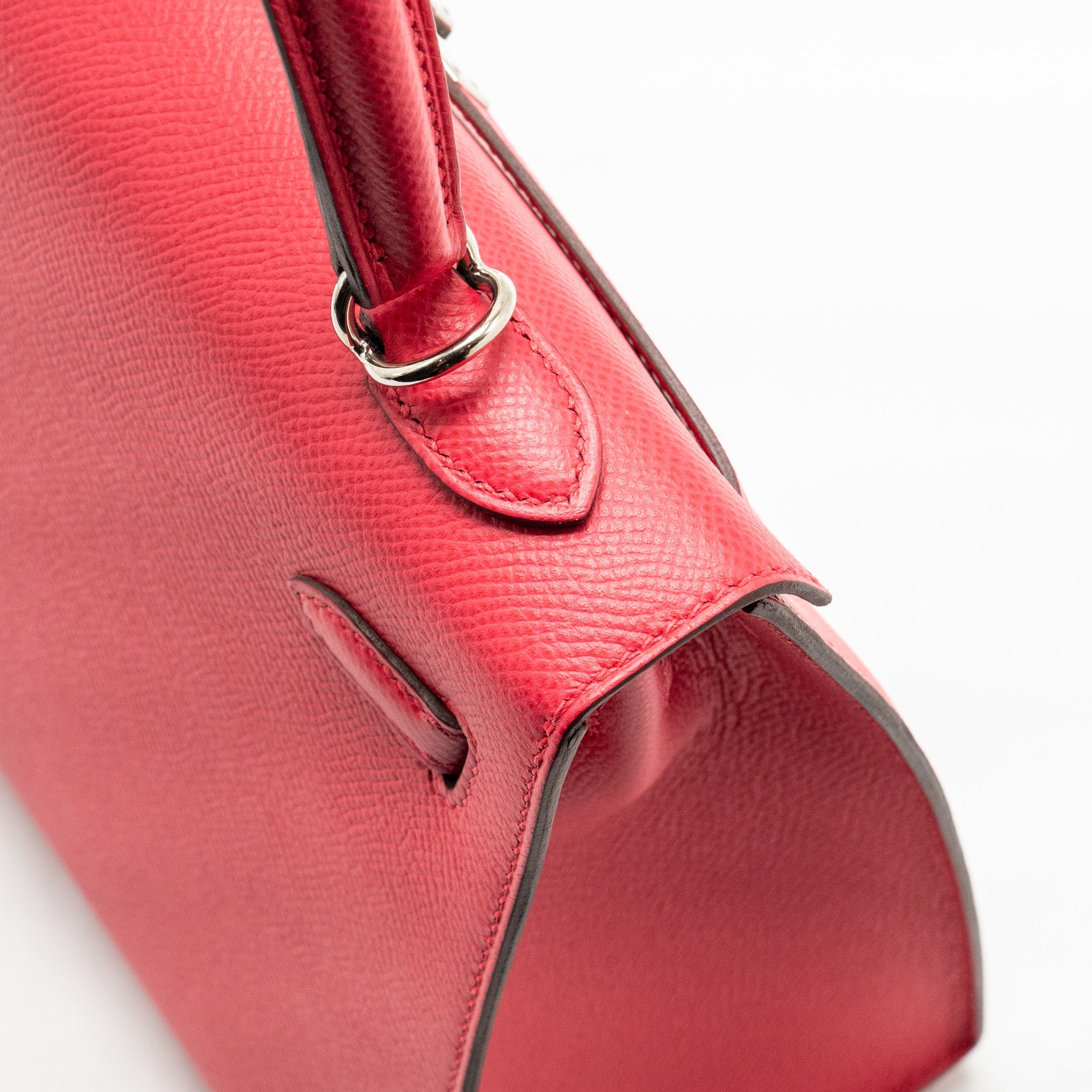 HERMES KELLY 25 SELLIER EPSOM ROSE EXTREME SHW