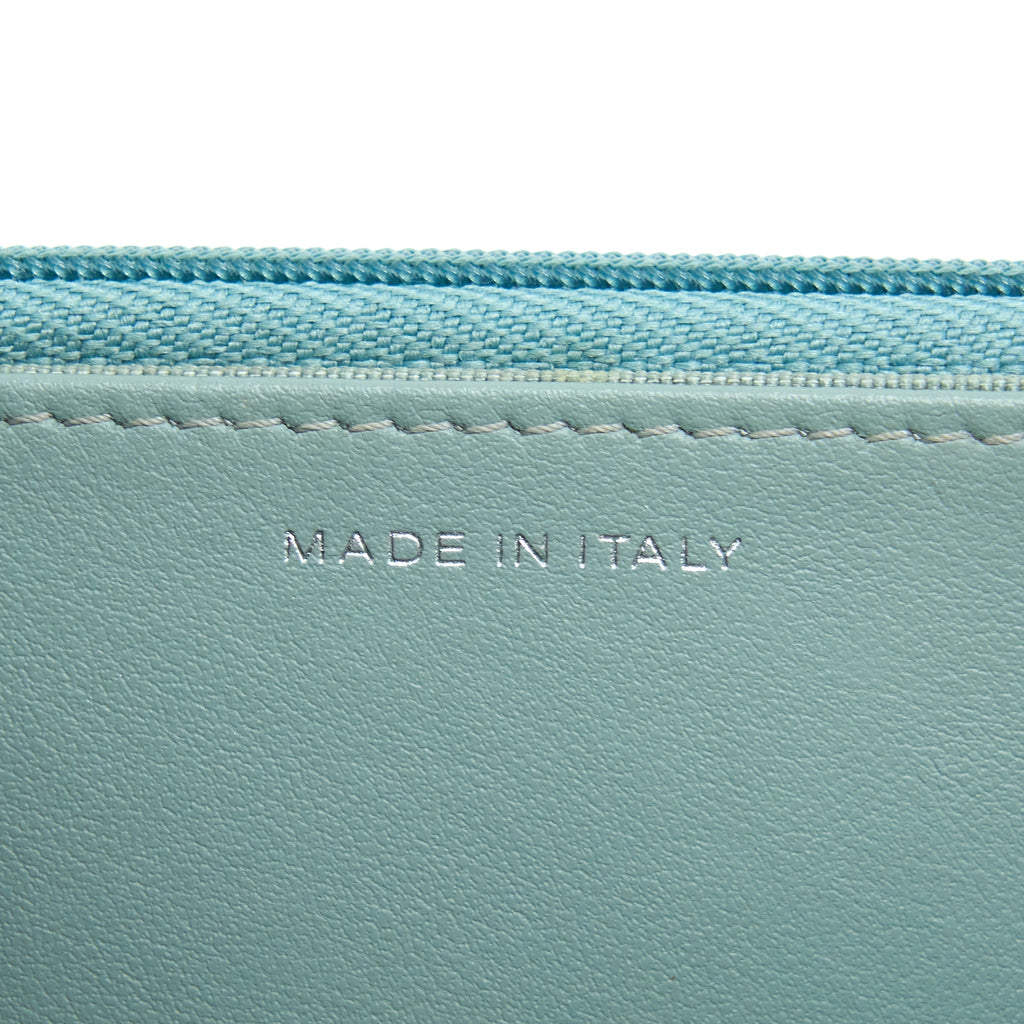 CHANEL WALLET ON CHAIN CAVIAR LIGHT BLUE SHW