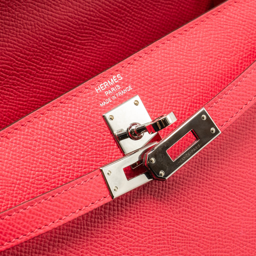 HERMES KELLY 25 SELLIER EPSOM ROSE EXTREME SHW