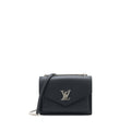 LOUIS VUITTON MYLOCKME SATCHEL CHAIN BAG CALFSKIN BLACK SHW