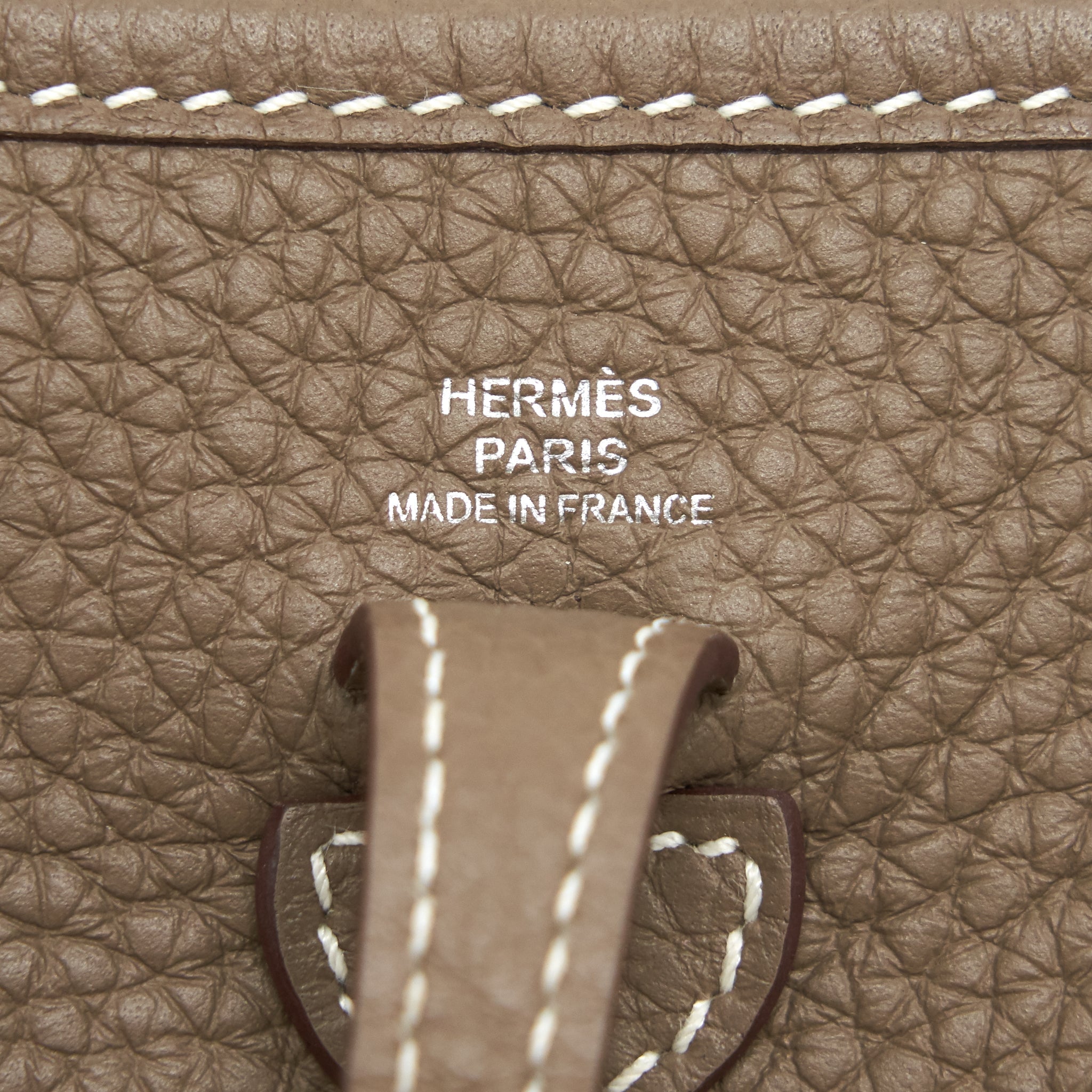 HERMÈS MINI EVELYNE ETOUPE WITH SHW