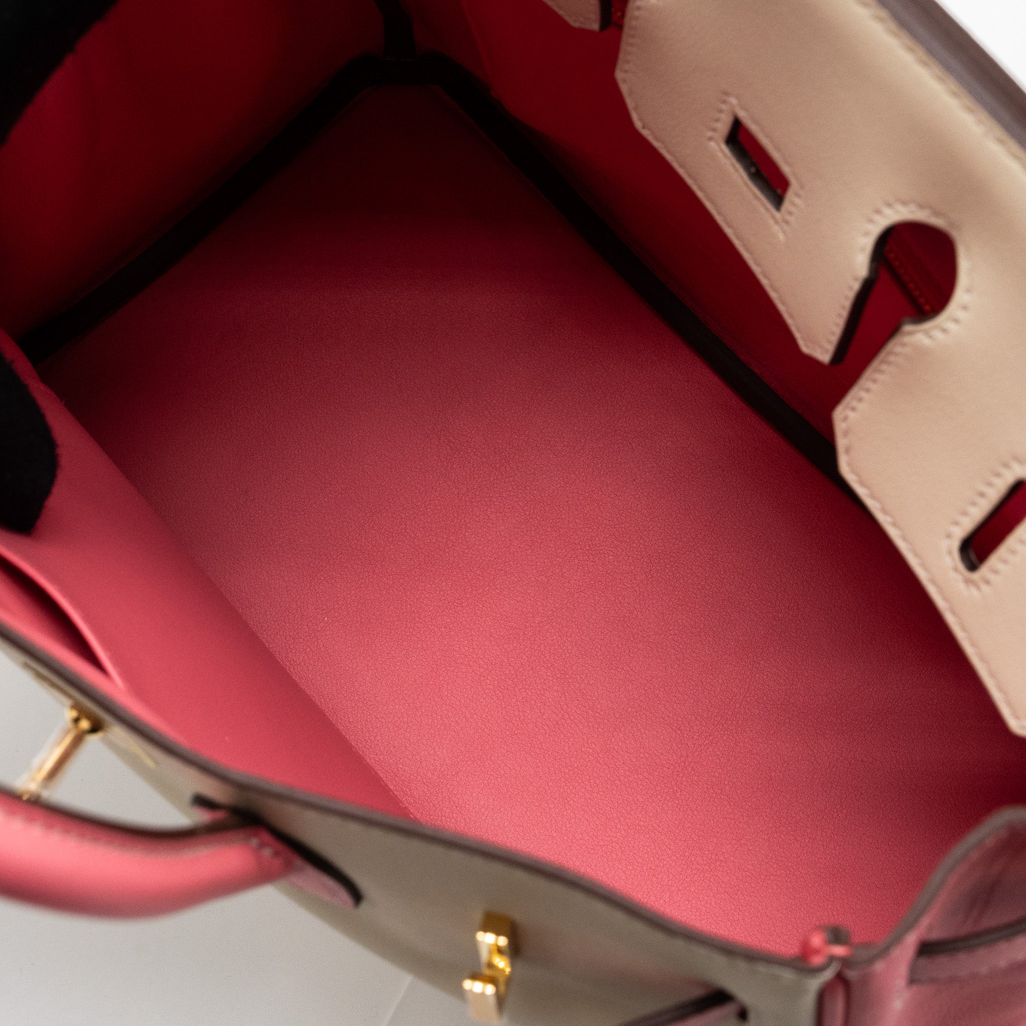 HERMES BIRKIN 25 SPECIAL ORDER SWIFT CRAIE/ROSE AZALEE GHW