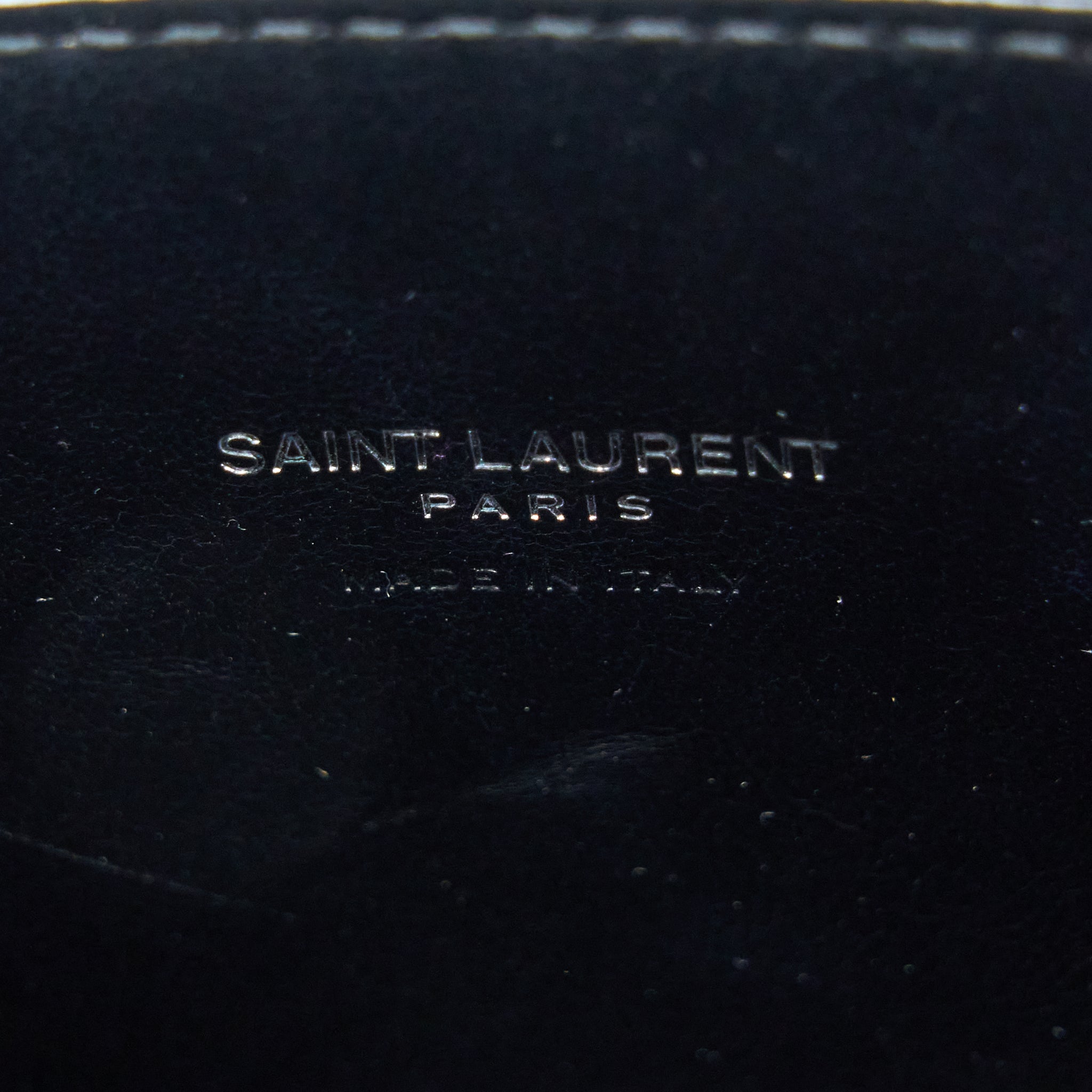 SAINT LAURENT/YSL SAC DE JOUR NANO CROC EMBOSSED BLACK SHW
