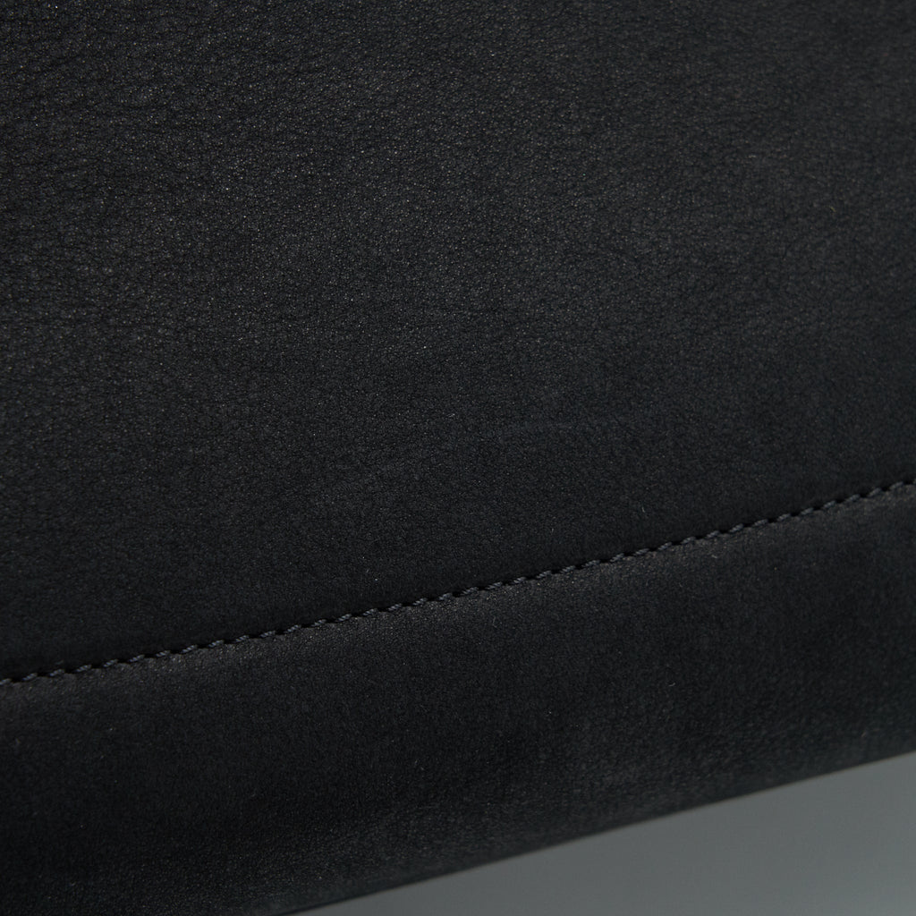 CHANEL SUEDE LEATHER TOTE BAG BLACK LGHW