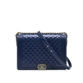CHANEL LARGE LE BOY NAVY SHW