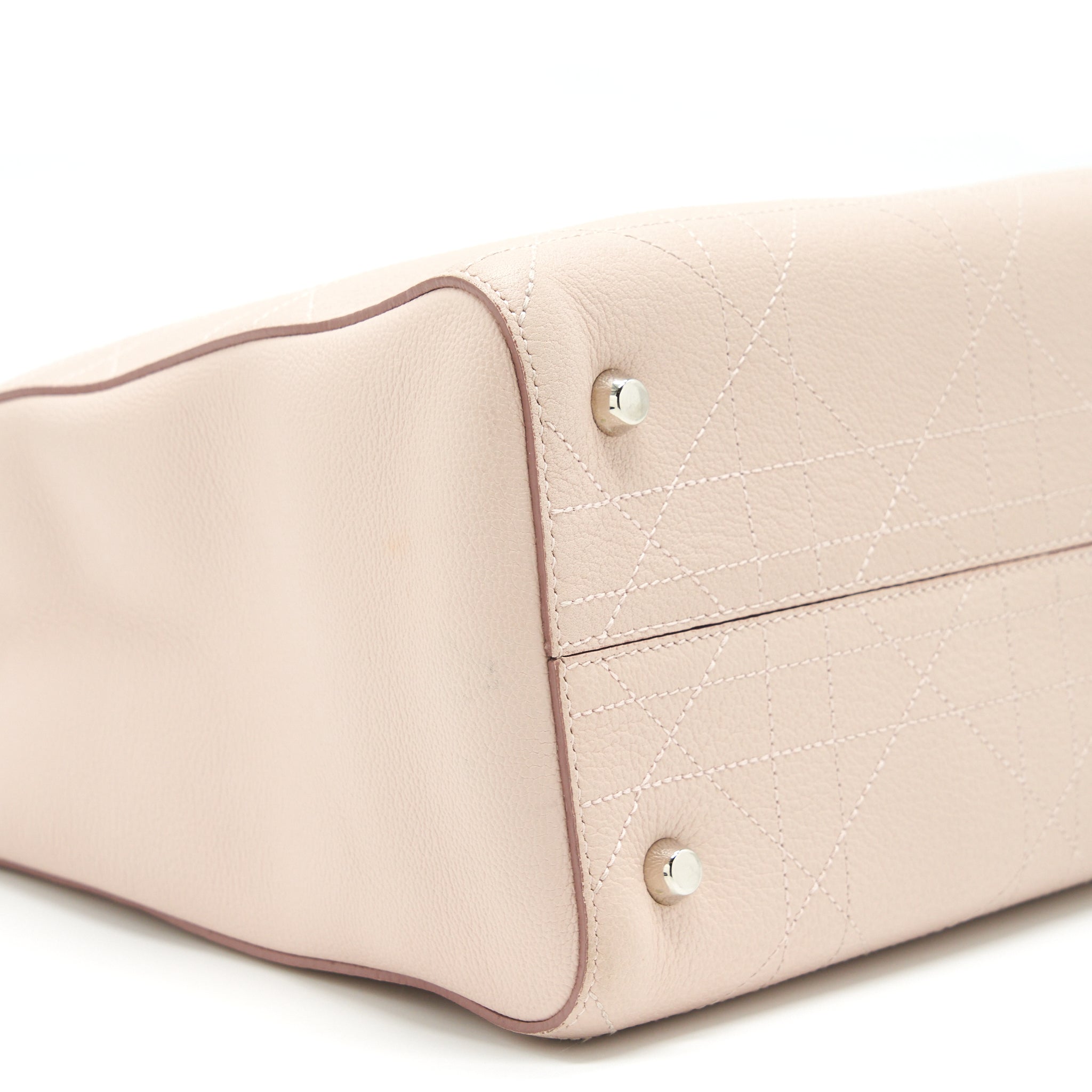 DIOR LADY DIOR TOTE BAG CALFSKIN LIGHT BEIGE SHW