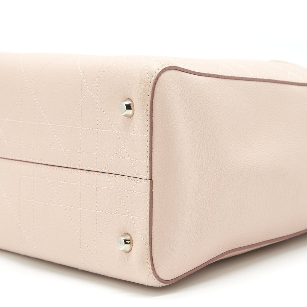 DIOR LADY DIOR TOTE BAG CALFSKIN LIGHT BEIGE SHW
