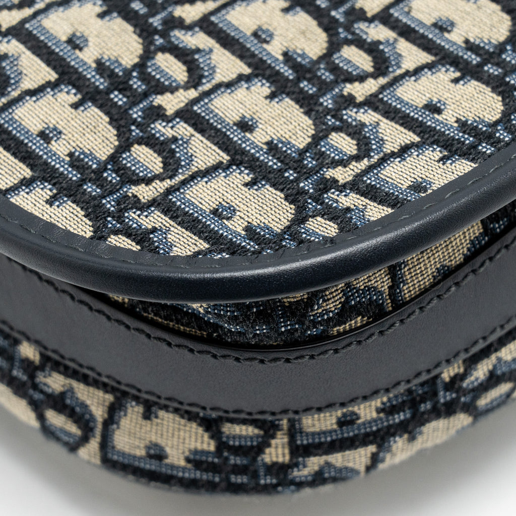 DIOR MEDIUM BOBBY BAG OBLIQUE JACQUARD BLUE GHW