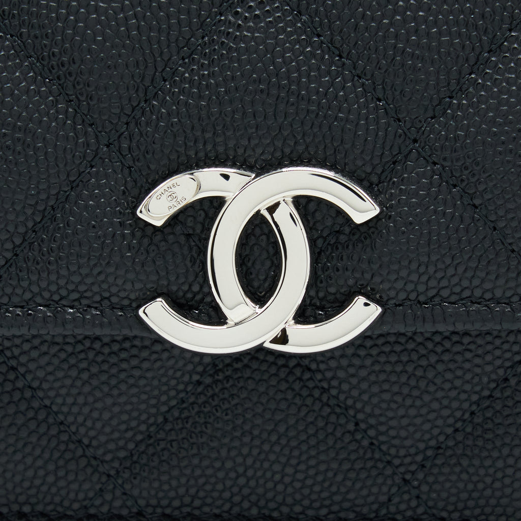 CHANEL CLUTCH WITH CHAIN CAVIAR BLACK SHW