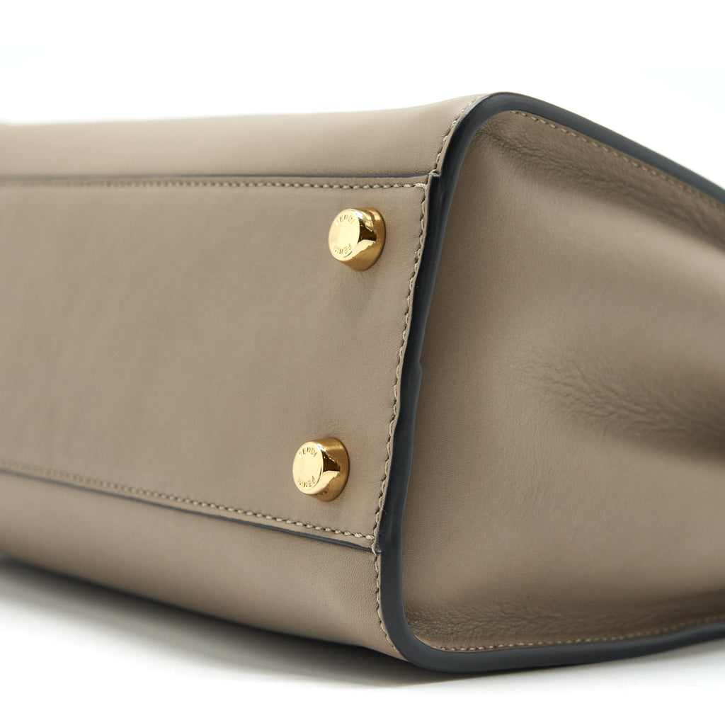 FENDI PEEKABOO BAG LIGHT GREY GHW