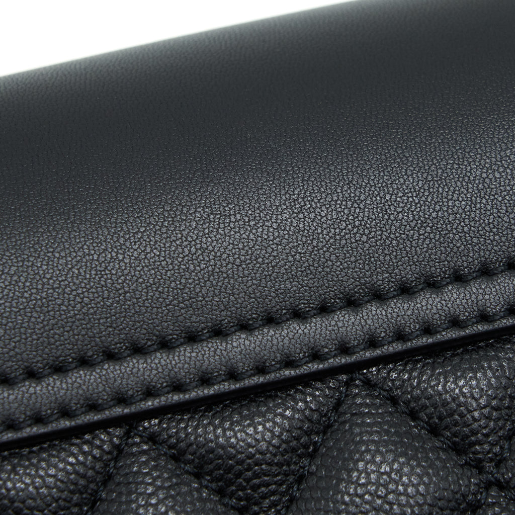 CHANEL FLAP CHAIN BAG BLACK LGHW