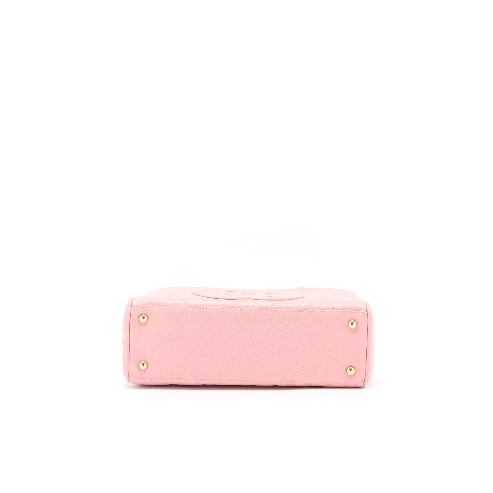 CHANEL VINTAGE BOWLING BAG CAVIAR LIGHT PINK LGHW
