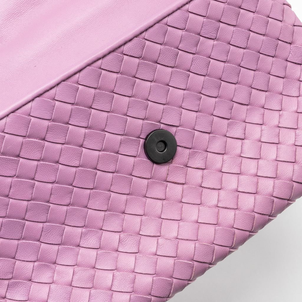 BOTTEGA VENETA OLYMPIA BAG LEATHER LIGHT PURPLE GHW