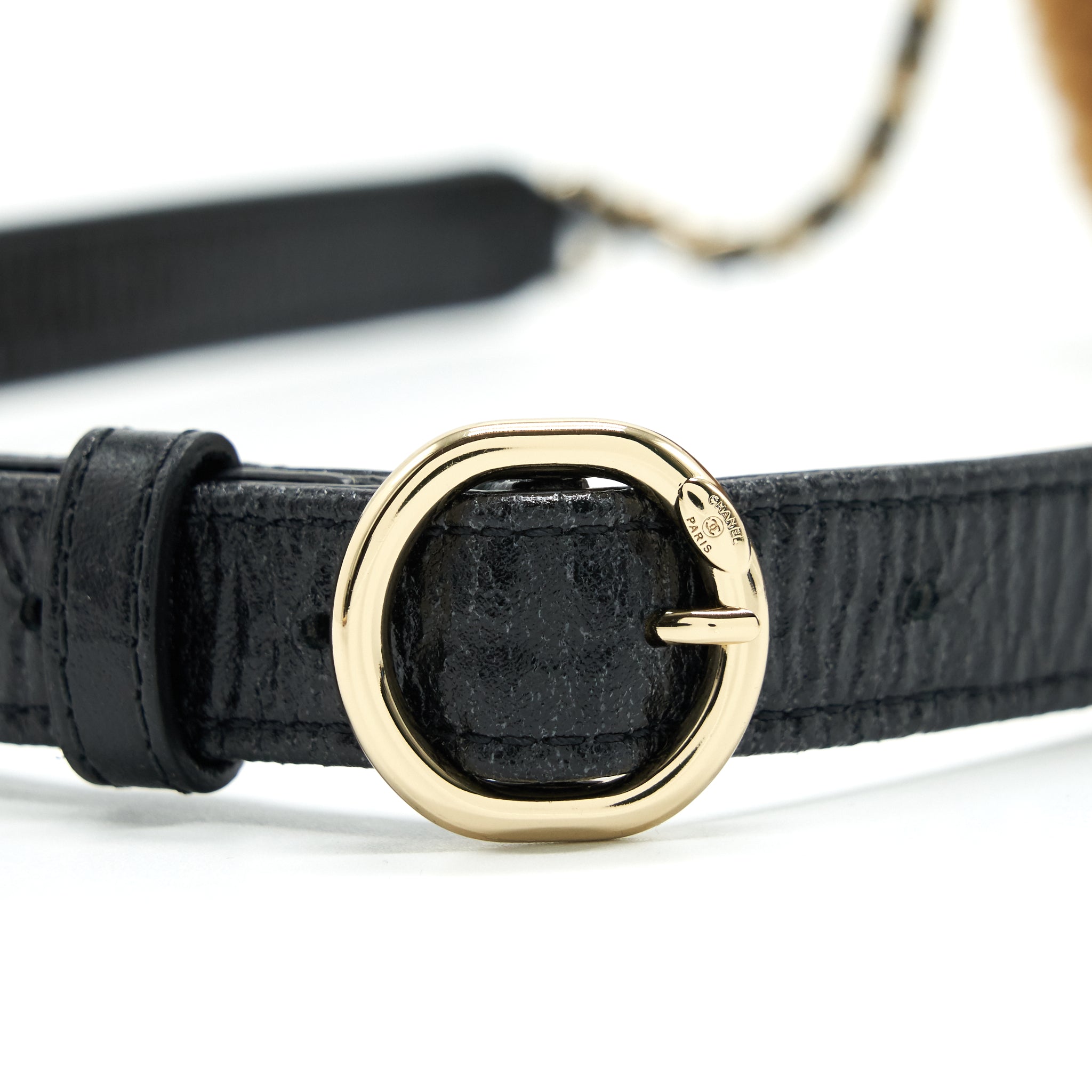 CHANEL CC MANIA WAIST BAG SHEARLING AND SHINY CRUMPLED SHEEPSKIN SMALL