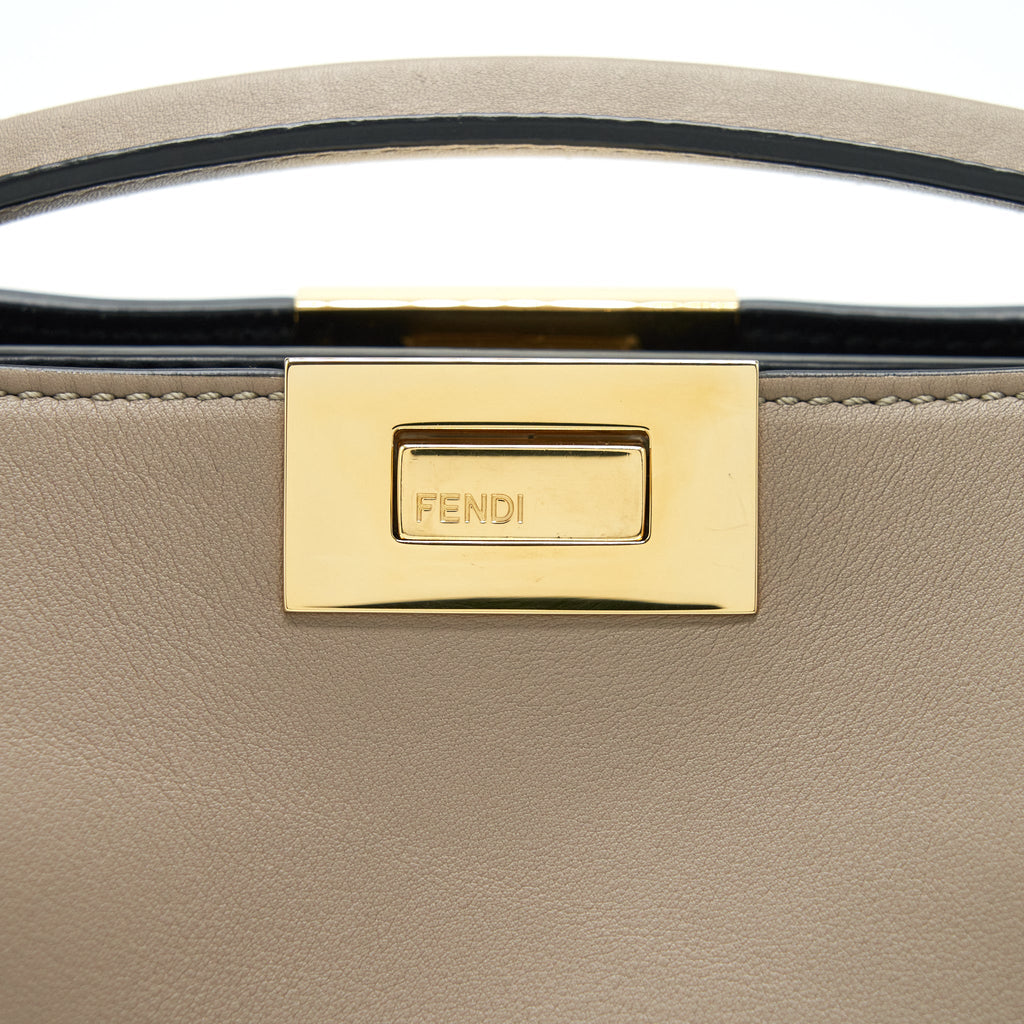 FENDI PEEKABOO BAG LIGHT GREY GHW