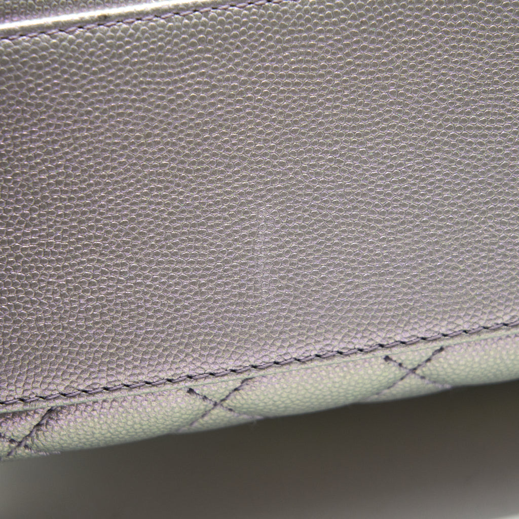 CHANEL 21K SMALL COCO HANDLE 24CM LILAC RAINBOW HARDWARE