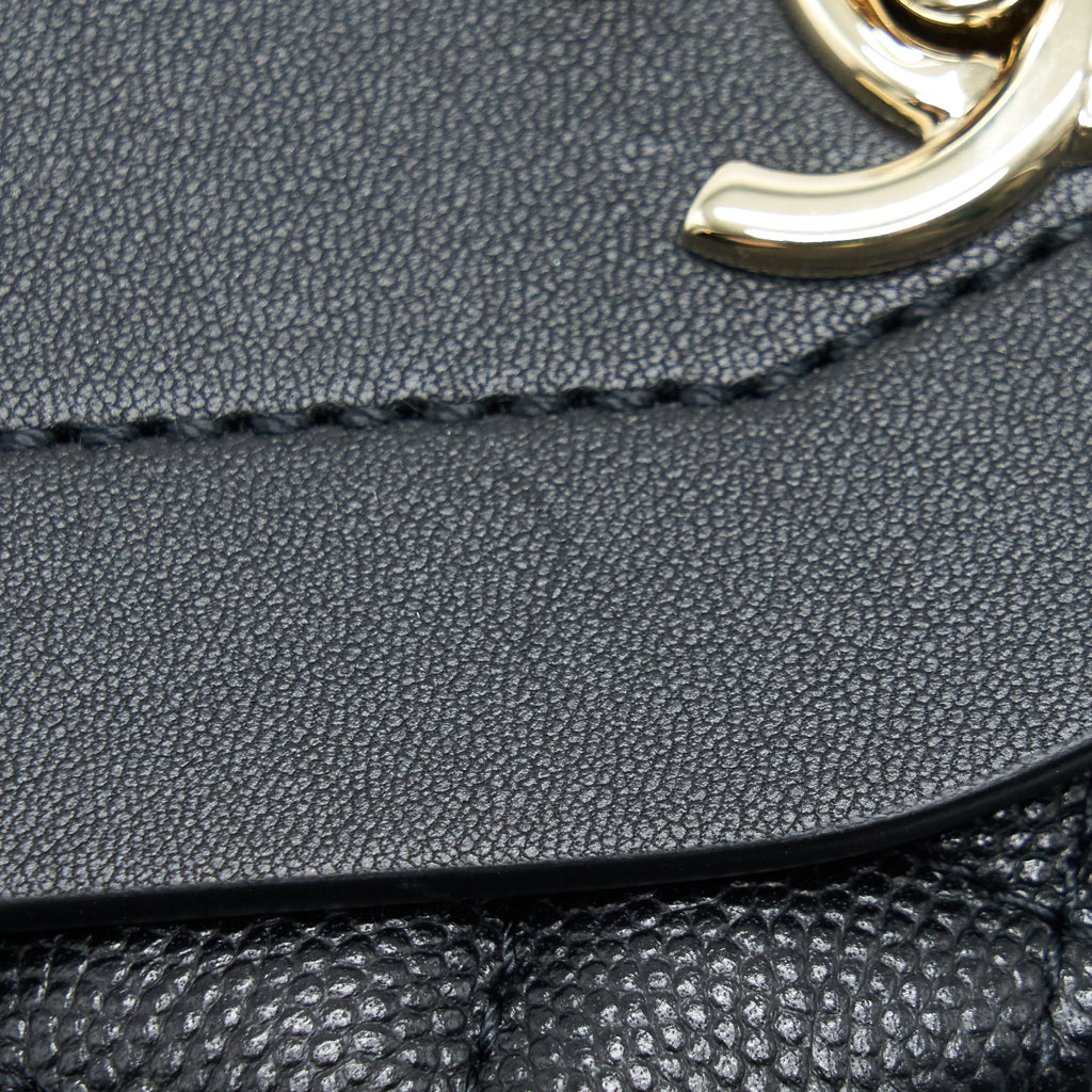 CHANEL FLAP CHAIN BAG BLACK LGHW