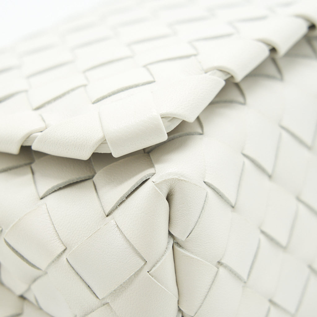 BOTTEGA VENETA CROSSBODY BAG  INTRECCIATO WHITE