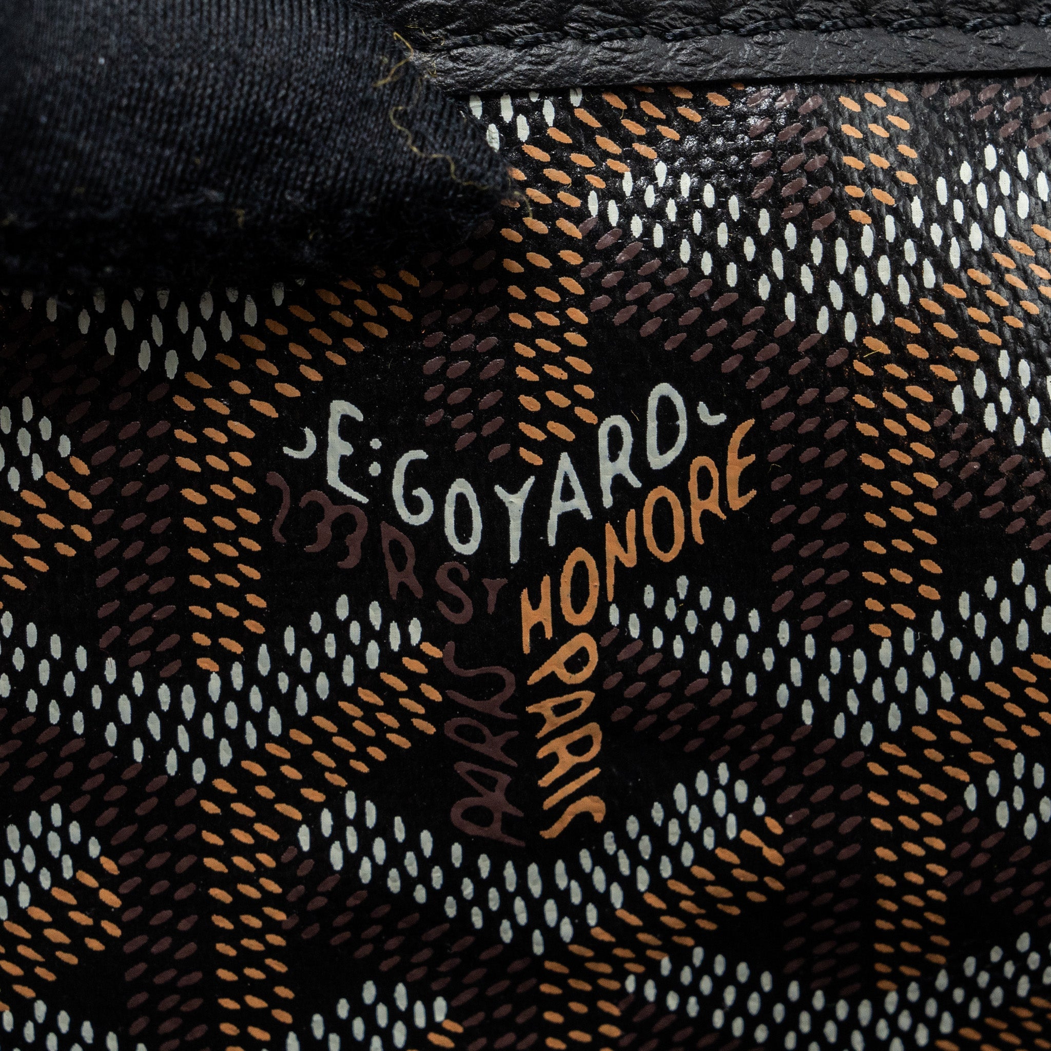 GOYARD SAINT LOUIS PM TOTE BAG GOYARDINE CANVAS BLACK /MULTICOLURED SHW