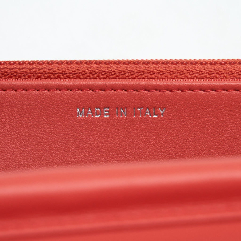 CHANEL WALLET ON CHAIN CORAL PINK DOUBLE COLOUR HARDWARE